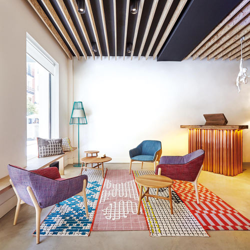 Tapis contemporain - BANDAS - GAN RUGS - à motif / en polyester / en laine