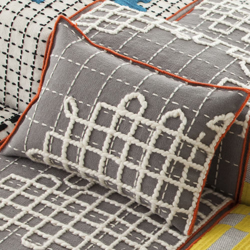 Coussin pour canapé - BANDAS - GAN RUGS - rectangulaire / à motif / en laine