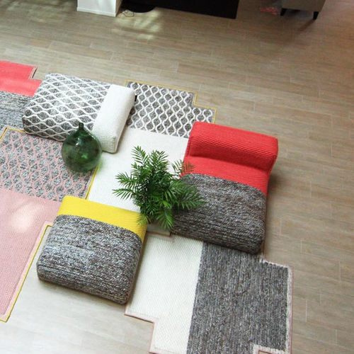 Chauffeuse contemporaine - MANGAS SPACE  - GAN RUGS - en laine / fait main / multicolore