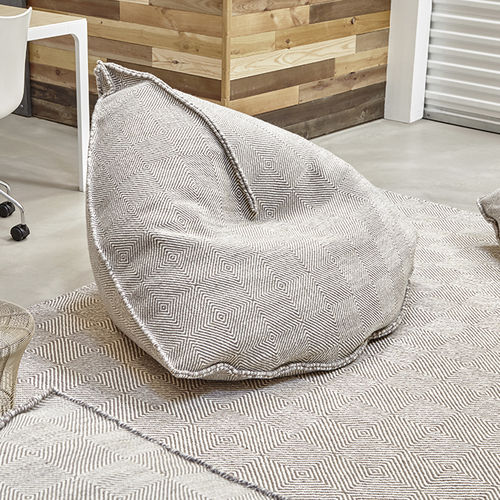 Fauteuil poire contemporain - SAIL - GAN RUGS - en laine / gris / taupe