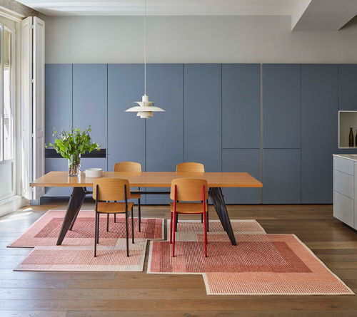 Tapis contemporain - CANEVAS GEO - GAN RUGS - à motif / en laine / en feutre