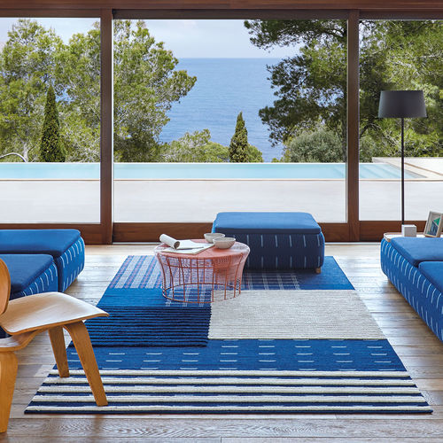 Tapis contemporain - LAN - GAN RUGS - à rayures / à carreaux / en laine