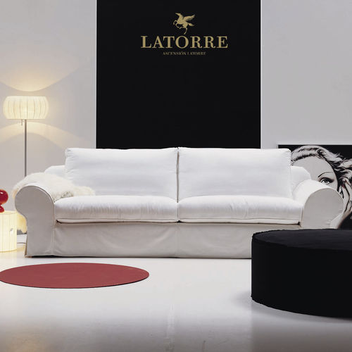 Canapé contemporain - Edison - PAU - en tissu / avec revêtement amovible / sur mesure