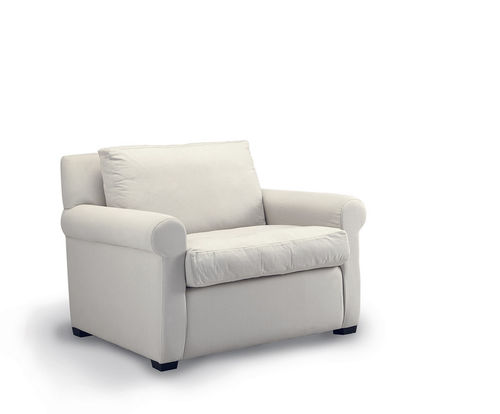 Fauteuil contemporain - Andy - PAU - en tissu / en hêtre / en pin