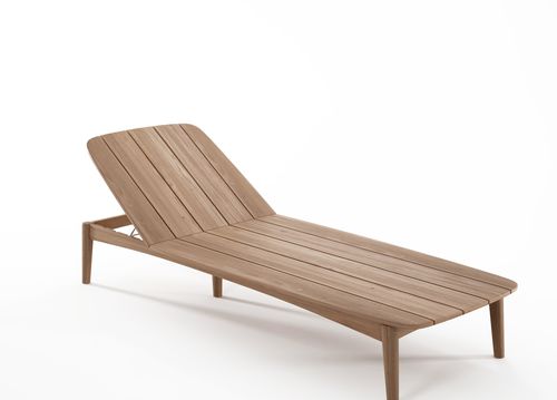 Bain de soleil contemporain - GH04 - Karpenter - en teck / dossier ajustable
