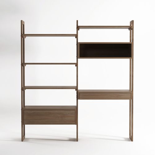 Étagère contemporaine - KWSU02 - Karpenter - en chêne / en teck / avec rangement