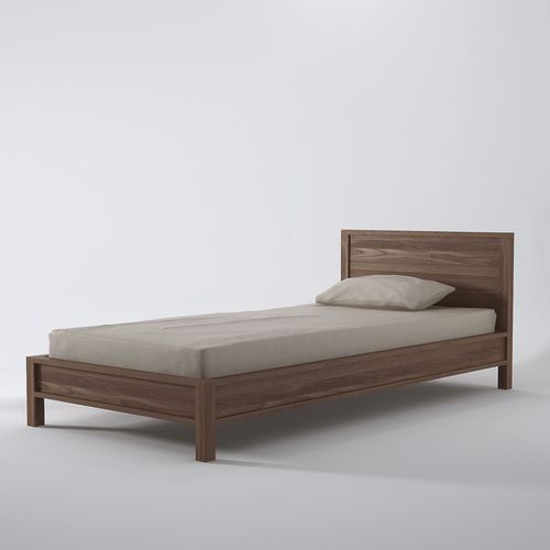 Lit simple - SO16EU - Karpenter - contemporain / avec tête de lit / en teck