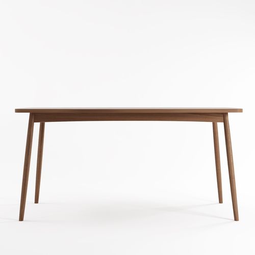 Table à manger contemporaine - TW03 - Karpenter - en teck / en chêne blanc / avec piètement en bois massif