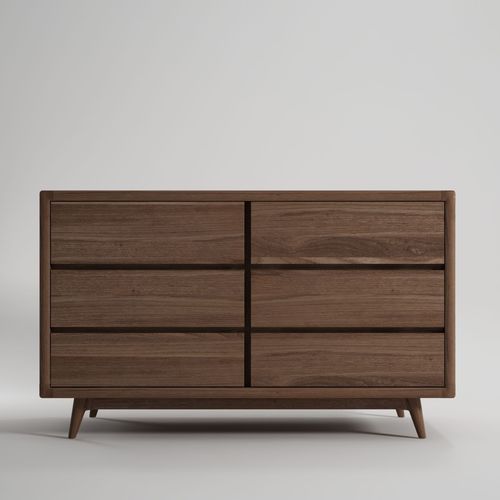 Commode contemporaine - VI37 - Karpenter - en chêne / en bois massif / en teck