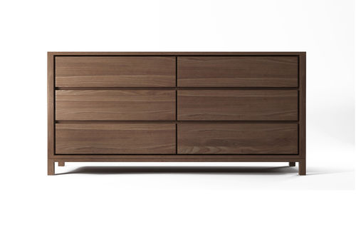 Commode contemporaine - SO14 - Karpenter - en chêne / en teck / 6 tiroirs