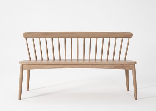 Banc de jardin contemporain - TW17  - Karpenter - en teck / en chêne / avec dossier