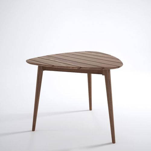 Table à manger contemporaine - VINTAGE - Karpenter - en teck / avec piètement en bois massif / triangulaire