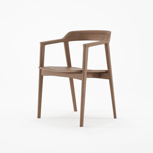 Chaise contemporaine - GI01 - Karpenter - d'intérieur / en teck / en chêne blanc