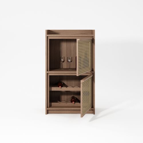 Meuble bar professionnel - RT05 - Karpenter - contemporain / en teck / en chêne blanc