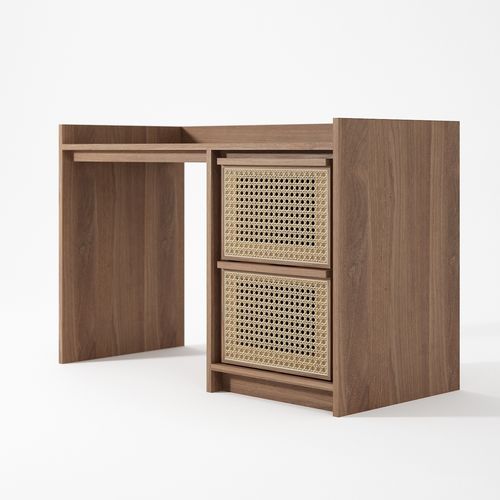 Bureau sur pied - RT03 - Karpenter - contemporain / en teck / en chêne blanc