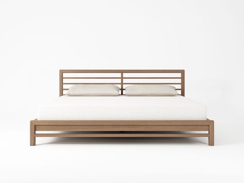 Lit king size - JUN03EU - Karpenter - contemporain / avec tête de lit / en noyer