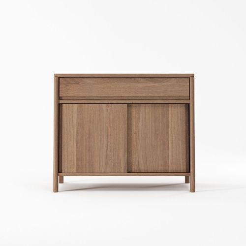 Buffet contemporain - CC19 - Karpenter - en teck / en chêne blanc / avec tiroirs