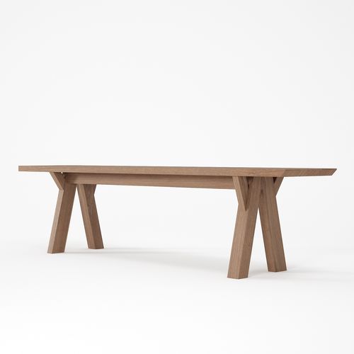 Banc contemporain - KI08 - Karpenter - en chêne / en teck / sans dossier