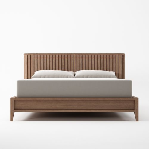 Lit queen size - KP08 - Karpenter - contemporain / avec tête de lit / avec rangement intégré