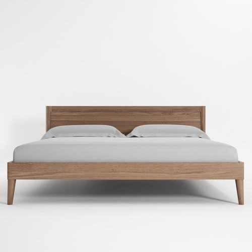 Lit queen size - VI33 - Karpenter - contemporain / avec tête de lit / en teck