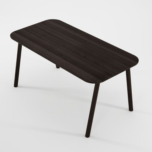 Table à manger contemporaine - CURBUS - Karpenter - en frêne / avec piètement en frêne / rectangulaire