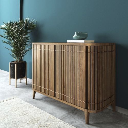 Buffet contemporain - KOPPAR - Karpenter - en teck / en chêne naturel / à portes battantes