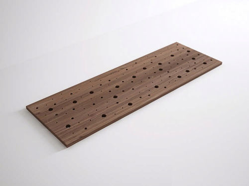 Receveur de douche rectangulaire - BUB02 - Karpenter - à poser / en bois