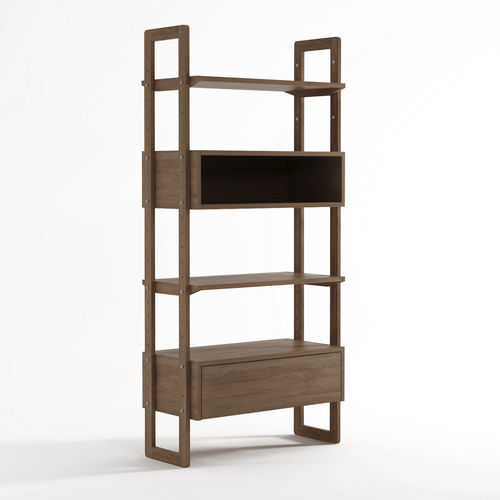 Étagère contemporaine - KWSU01 - Karpenter - en chêne / en teck / avec rangement