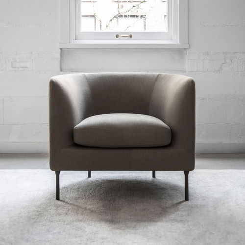 Fauteuil contemporain - DELTA  - BENSEN - en tissu / en métal / avec revêtement amovible
