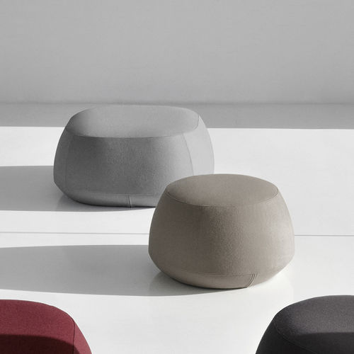 Ottoman contemporain - ILE - BENSEN - en tissu / carré / rond