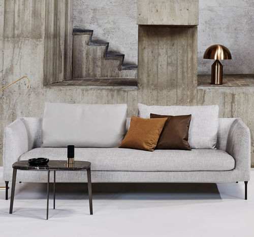 Canapé modulable - DELTA - BENSEN - contemporain / en tissu / gris