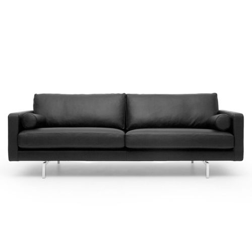 Canapé contemporain - LITE - BENSEN - en tissu / en cuir / avec revêtement amovible