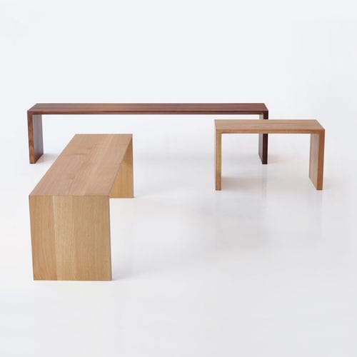 Banc contemporain - RADII - BENSEN - en bois / sans dossier / sans accoudoirs
