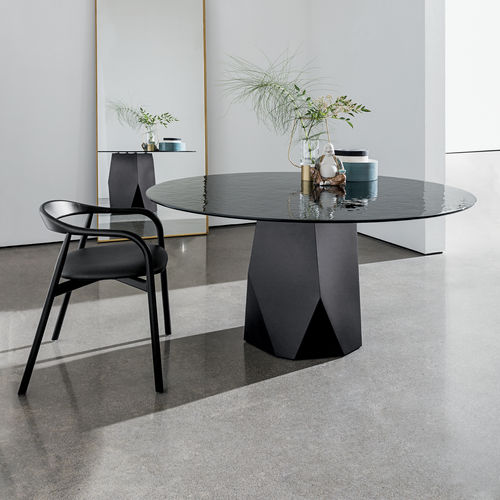 Table contemporaine - DEOD - Sovet Italia - en bois / en verre / en céramique