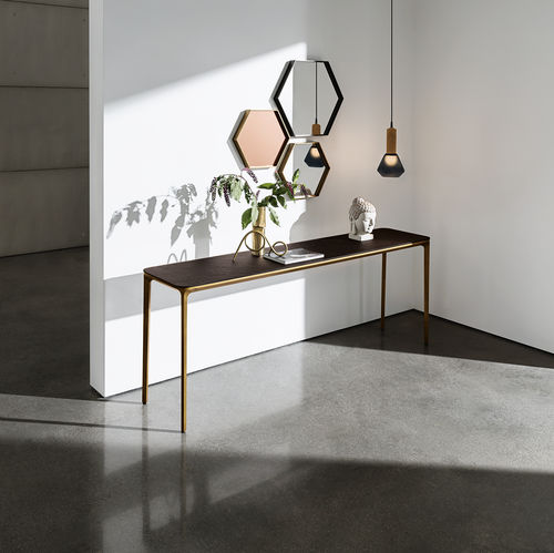 Console contemporaine - SLIM - Sovet Italia - en chêne / en noyer / en wengé