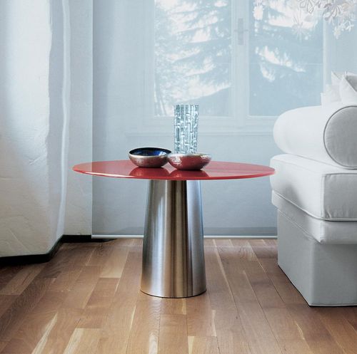 Table d'appoint contemporaine - TOTEM  - Sovet Italia - en chêne / en noyer / en wengé