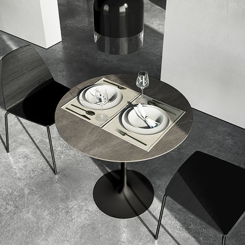 Table mange-debout contemporaine - FLÛTE  - Sovet Italia - en HPL / en chêne / en noyer