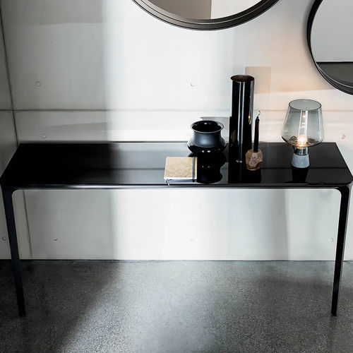 Console contemporaine - SLIM - Sovet Italia - en verre laqué / en verre dépoli / en céramique