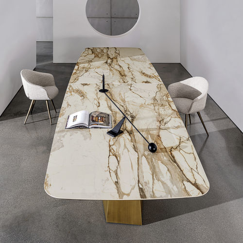 Table à manger contemporaine - GranDeod MAXI - Sovet Italia - en bois / en verre / en céramique