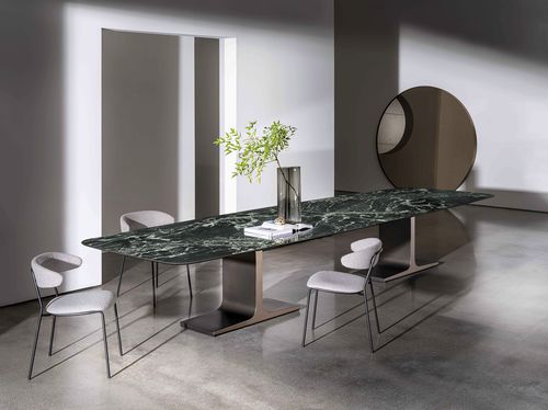 Table à manger contemporaine - PALACE MAXI - Sovet Italia - en bois / en verre / en céramique