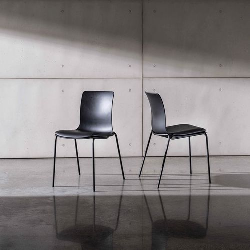 Chaise contemporaine - OLLY  - Sovet Italia - d'intérieur / en tissu / en cuir