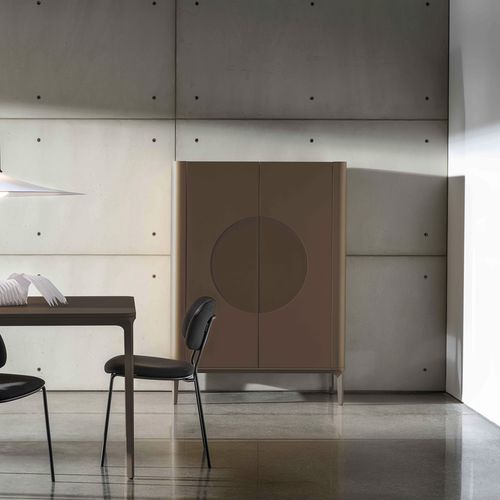 Buffet sur pieds hauts - Madia Slim Moon - Sovet Italia - contemporain / en bois / à portes battantes