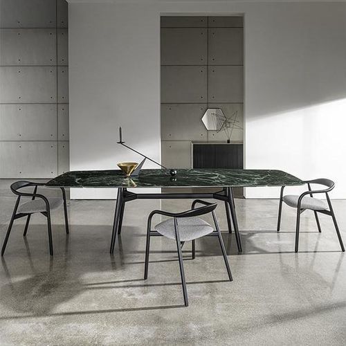 Table à manger en verre - ARKOS - Sovet Italia - en céramique / en métal / en aluminium