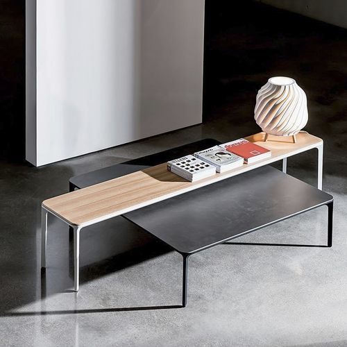 Table basse design minimaliste - SLIM - Sovet Italia - en teck / en iroko / en céramique