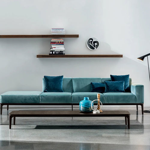 Table basse contemporaine - SLIM - Sovet Italia - en verre laqué / en verre dépoli / en chêne