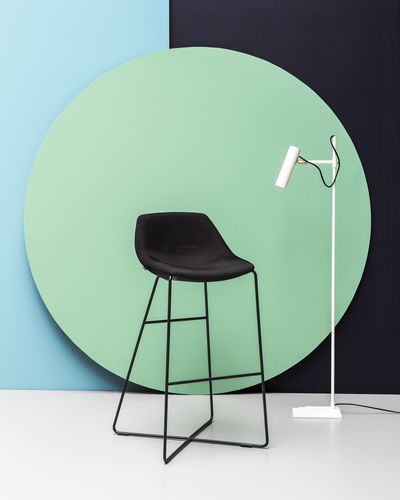Chaise de bar contemporaine - MISHELL - NOTI - d'intérieur / en tissu / en métal