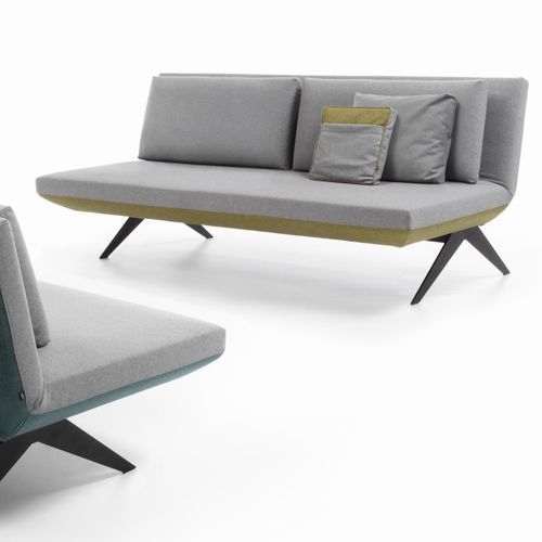 Canapé lit - LCD - NOTI - contemporain / en tissu / pliant