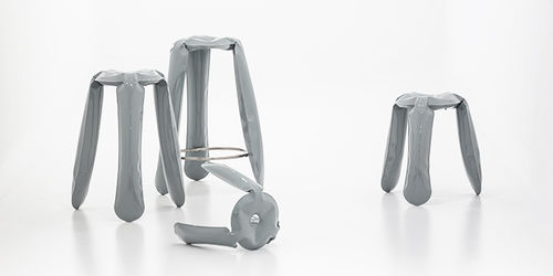 Tabouret de bar design original - PLOPP - ZIETA - en acier