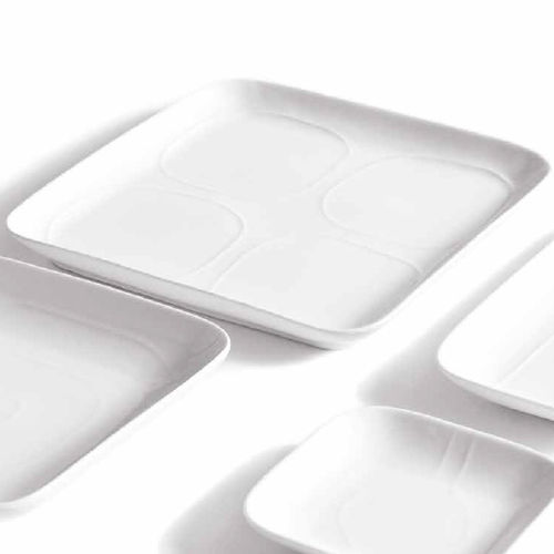 Assiette carrée - OPTI - COVO - rectangulaire / en porcelaine / professionnelle