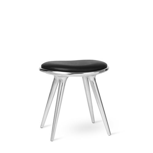 Tabouret contemporain - 01023 - Mater Design - avec piètement en aluminium / tapissé / recyclé